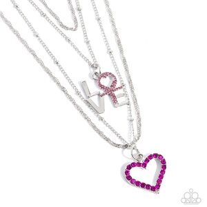 Courting Caliber - Pink Necklace